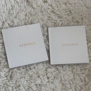 Versace White and Gold watch Booklets